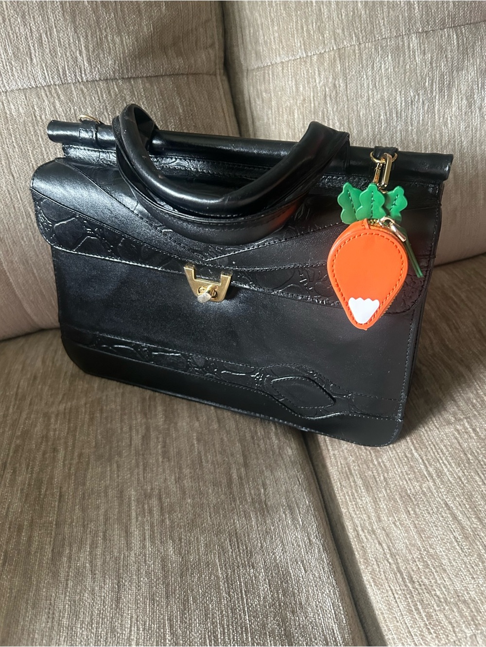 CARROT Bag Charm Coin Purse Ketchain